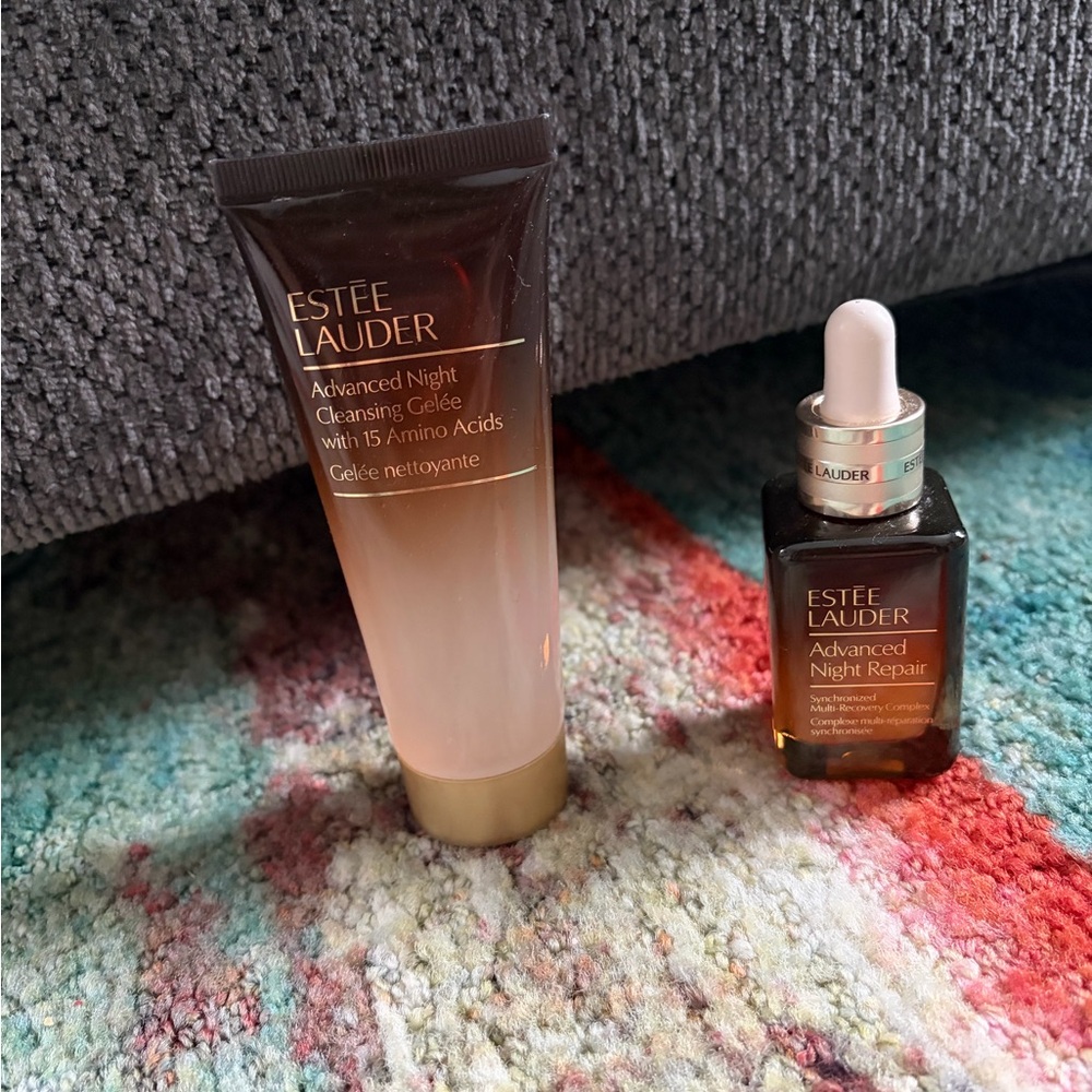 Estee Lauder Advanced Night Cleansing Gelee and Repair Serum - Brown and Gold